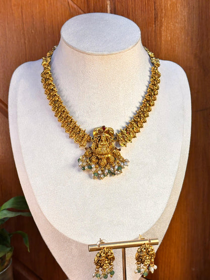 Laxmi kasu coin necklace set