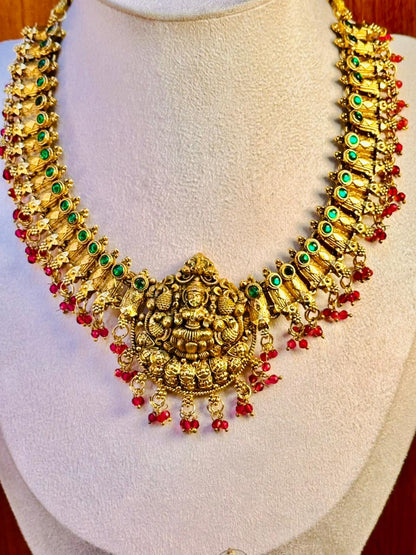 Ruby Laxmi Necklace Set