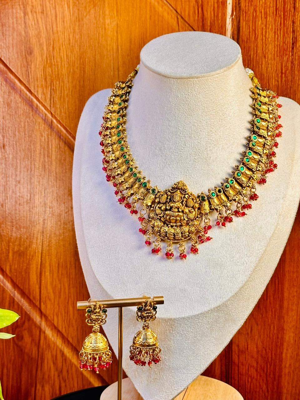 Ruby Laxmi Necklace Set