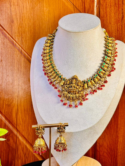 Ruby Laxmi Necklace Set