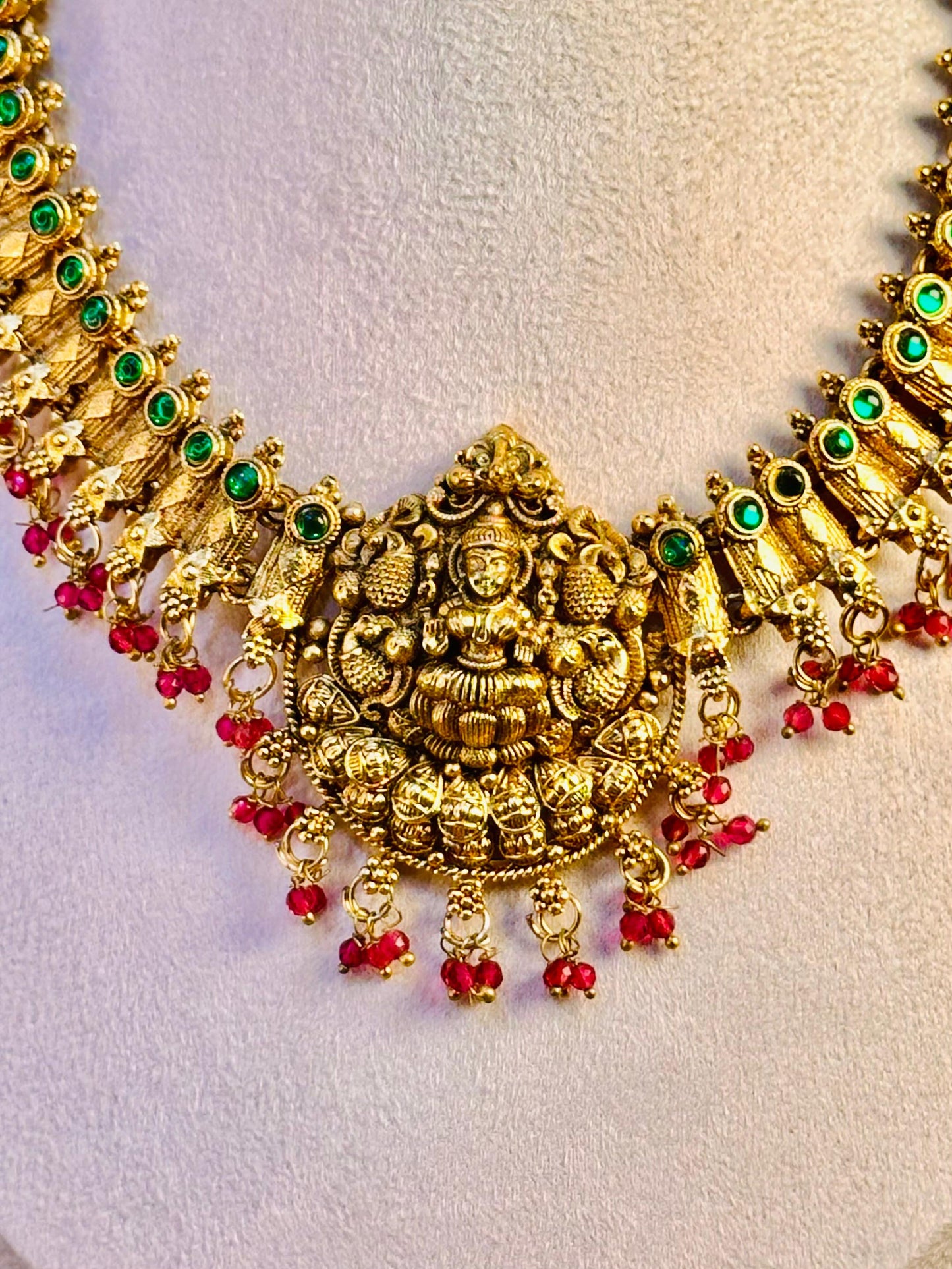 Ruby Laxmi Necklace Set