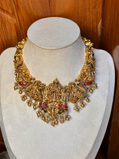Bridal Laxmi Gold Haaram Set
