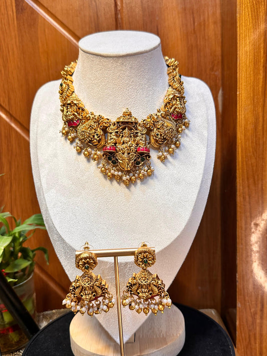 Bridal Laxmi Gold Haaram Set