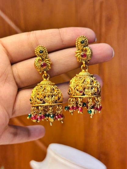 Shri Mayur Temple Earrings