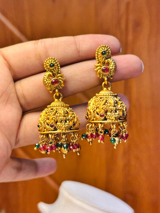 Shri Mayur Temple Earrings