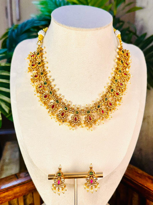 Premium Guttapussalu Necklace Set