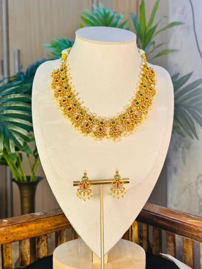 Premium Guttapussalu Necklace Set