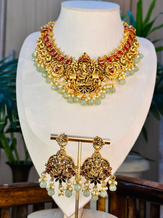 Mint Ganesha Haram Set