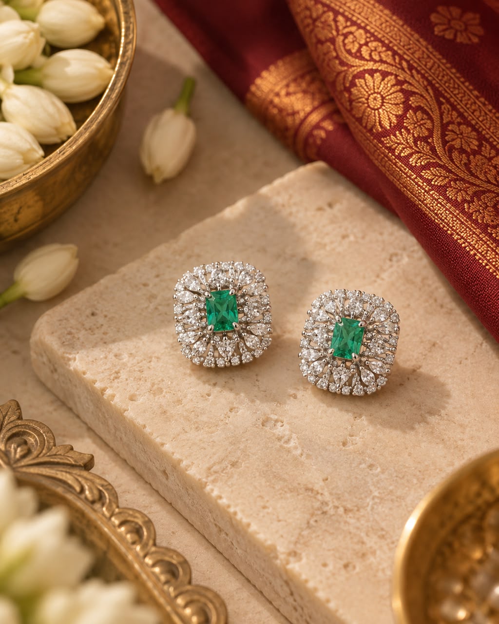 Anti Tarnish Mint Green Studs