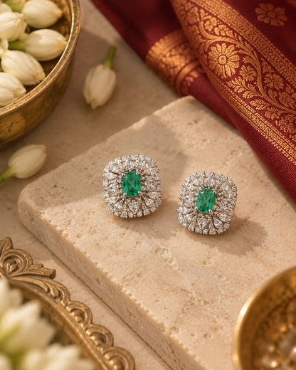 Anti Tarnish Mint Green Studs