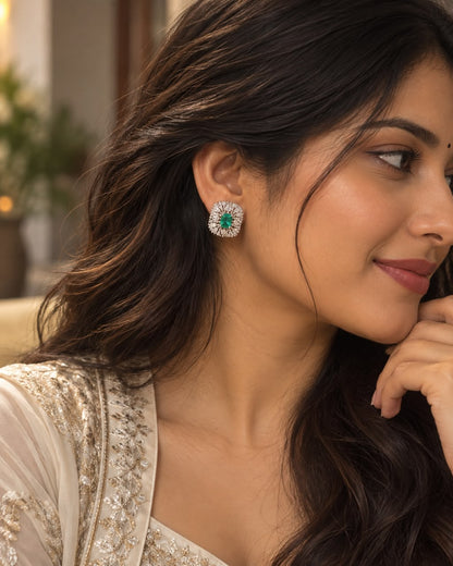Anti Tarnish Mint Green Studs