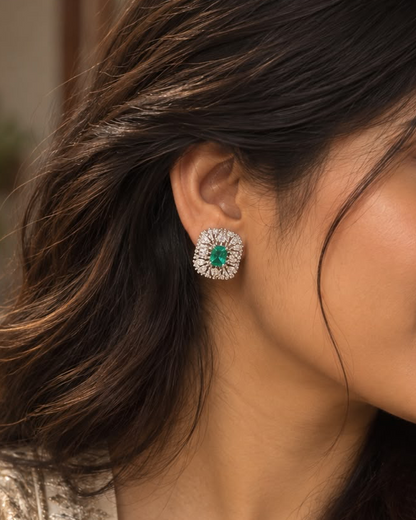 Anti Tarnish Mint Green Studs