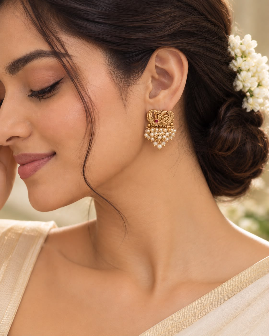 Devangi Pearl Earrings