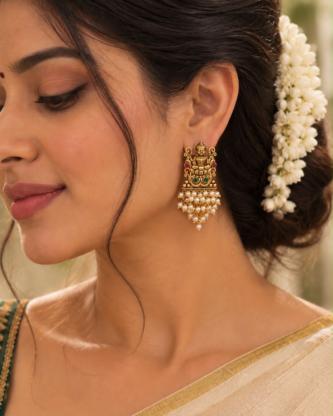Swarangi Pearl Earrings