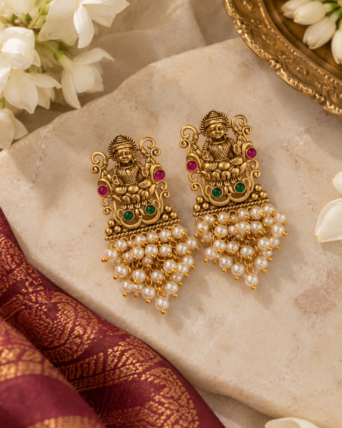 Swarangi Pearl Earrings