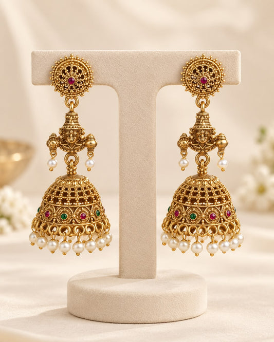 Shubhangi Gold Earrings