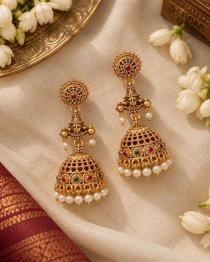 Shubhangi Gold Earrings