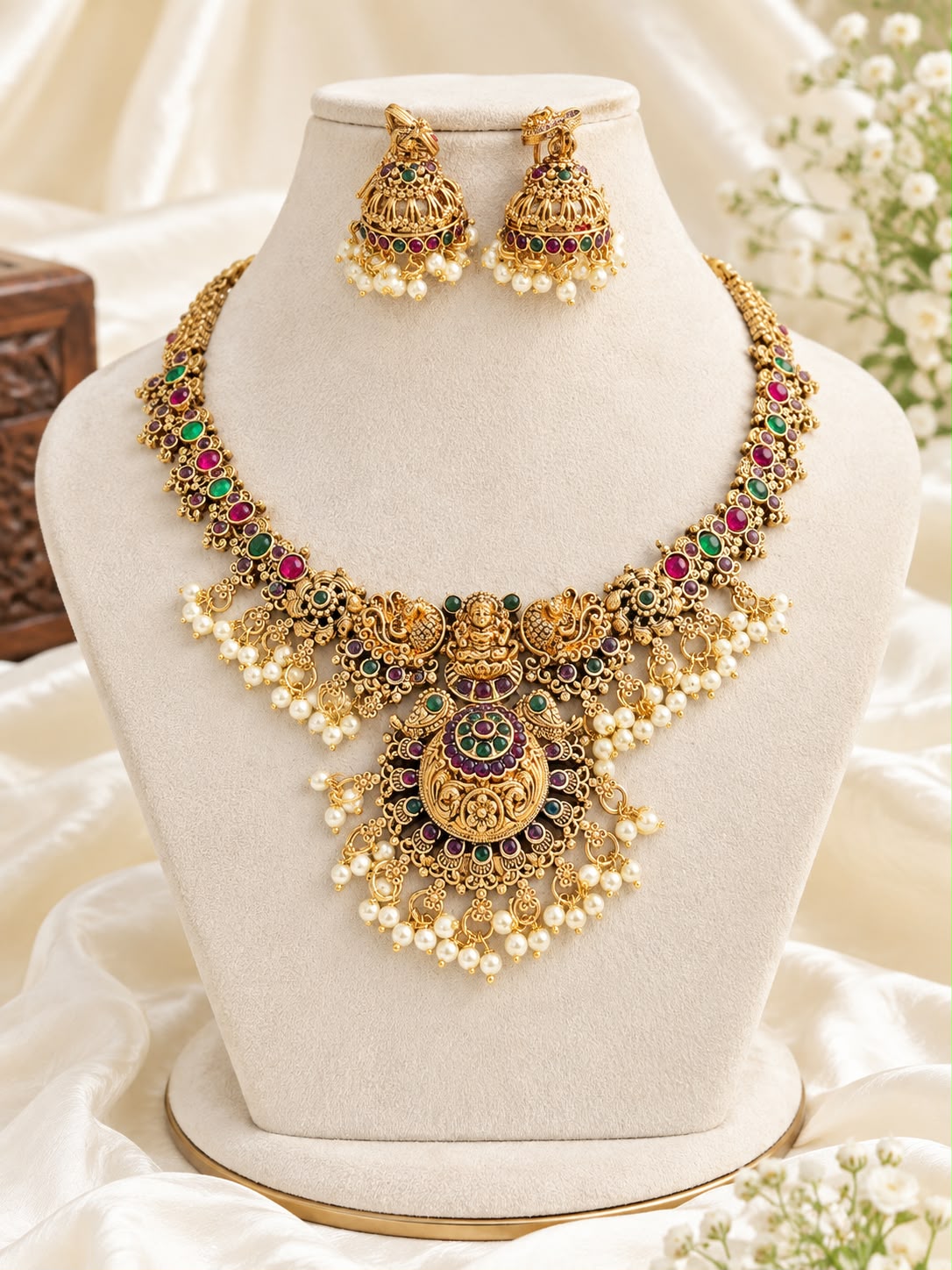Vaishnavi Temple Necklace Set