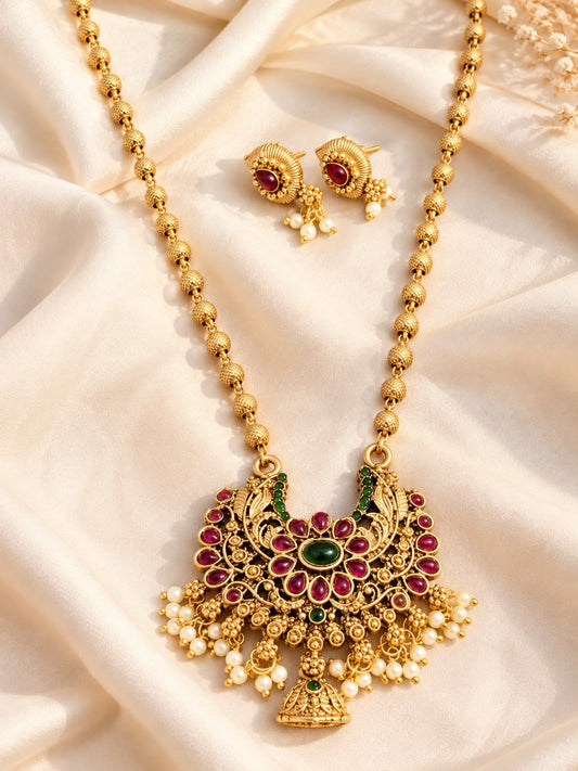 Mayuri Ratna Necklace Set