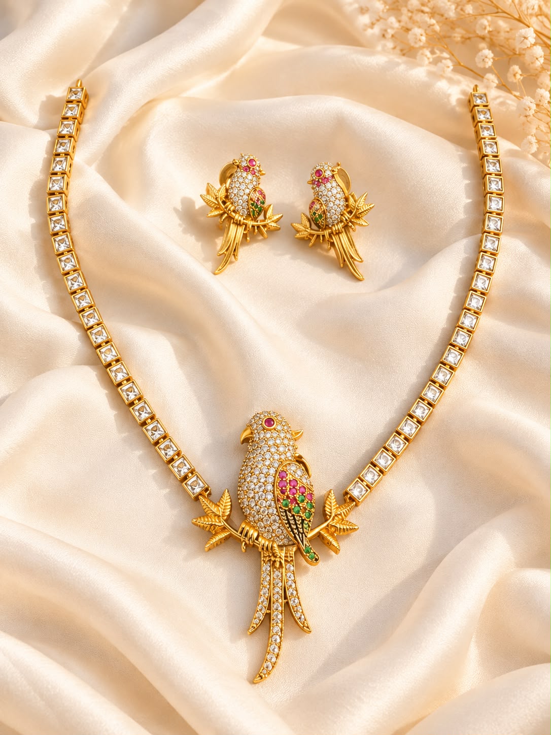 Mayura AD Necklace Set