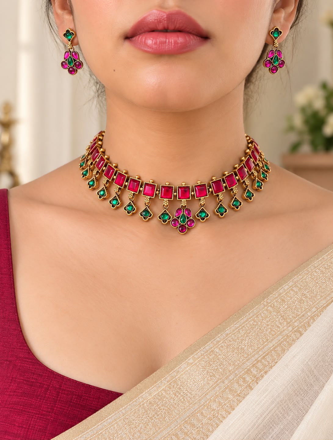 Ratnavali Kemp Choker Set