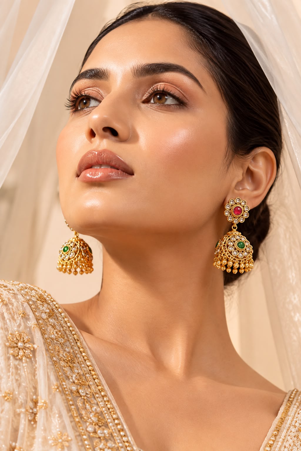Maya Multi Kundan Earrings