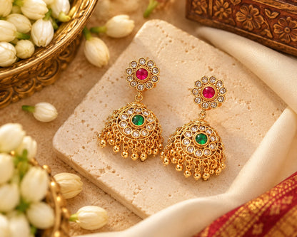 Maya Multi Kundan Earrings