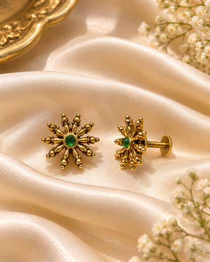 Sitara Green Studs
