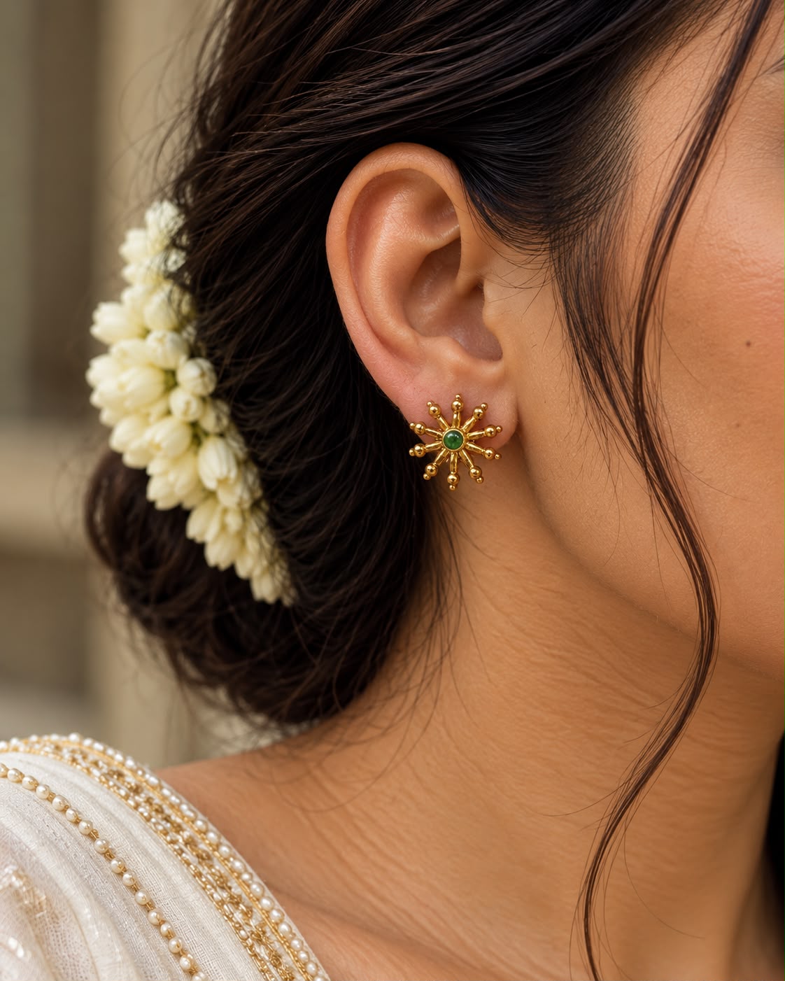 Sitara Green Studs