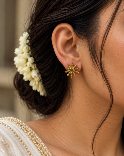 Sitara Green Studs