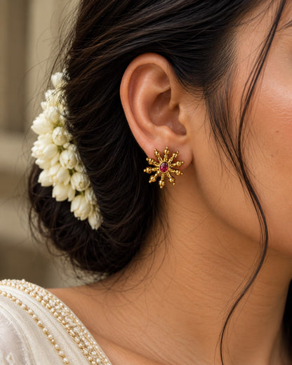Sitara Ruby Studs
