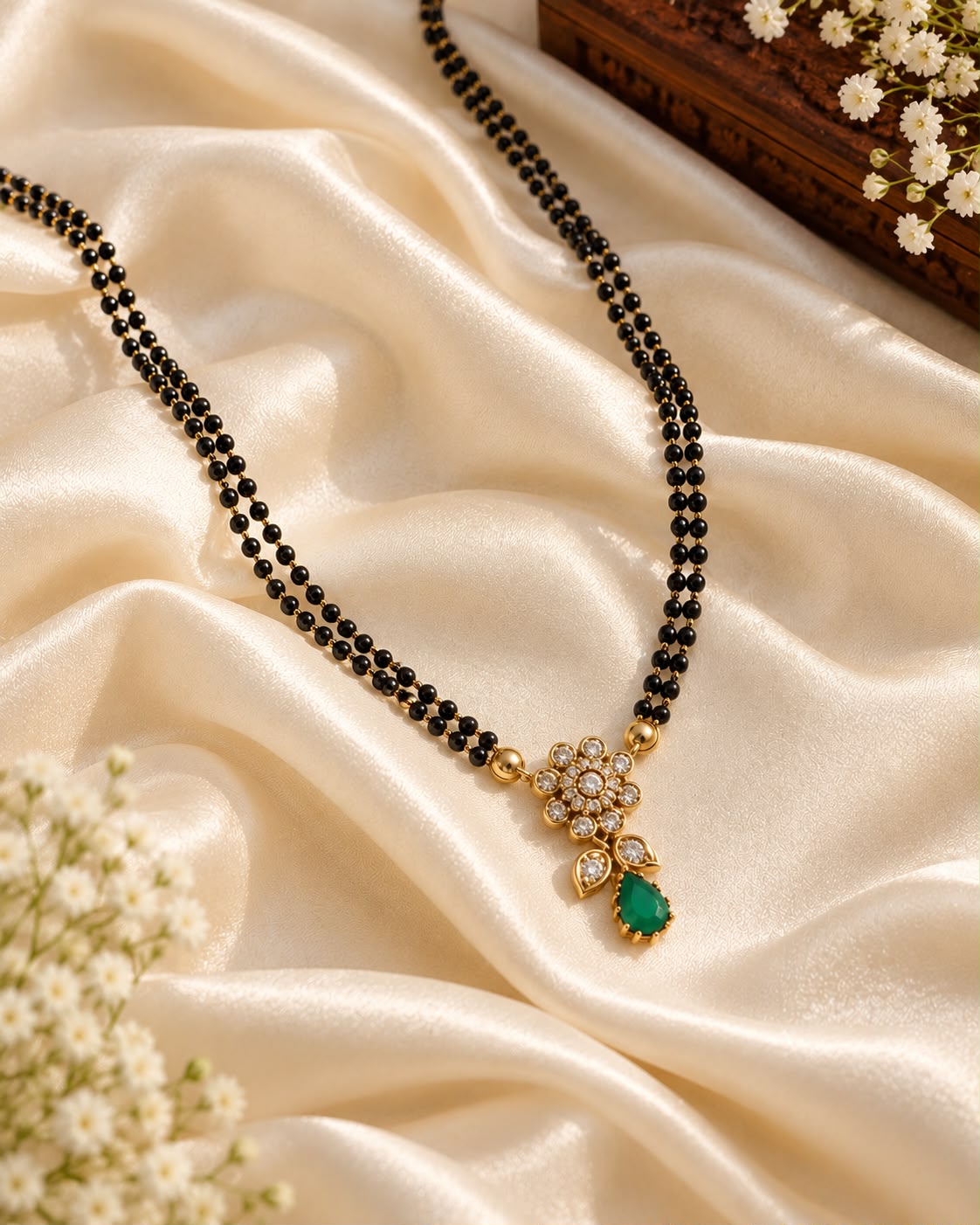 AD Emerald Drop Mangalsutra
