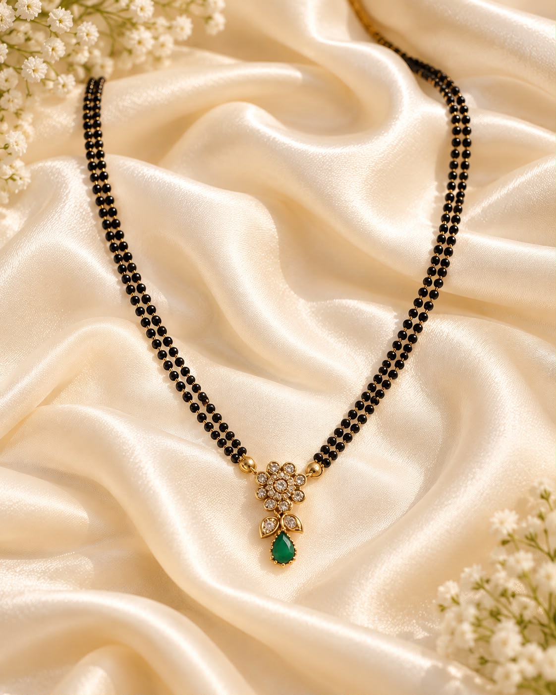 AD Emerald Drop Mangalsutra