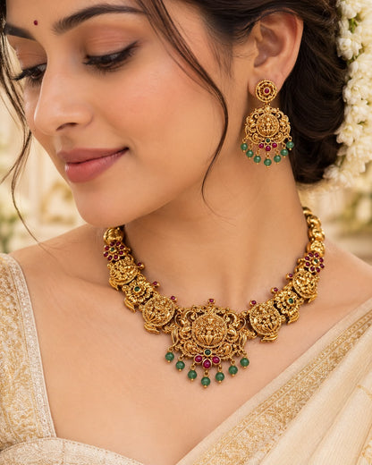 Padmavati Temple Necklace Set