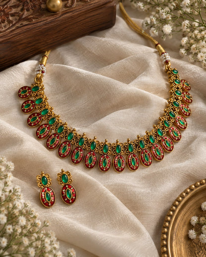 Poornima Necklace Set