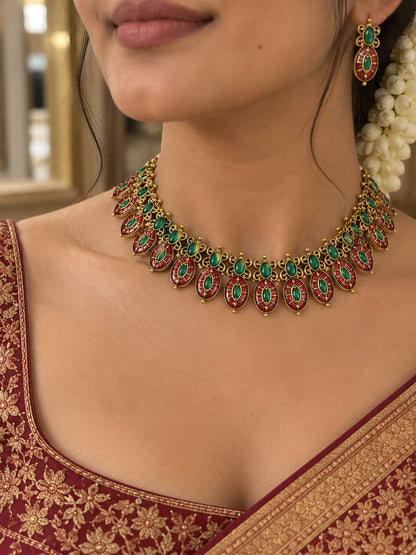 Poornima Necklace Set