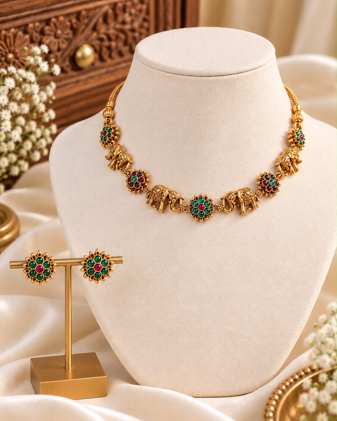 Gajraja Necklace Set