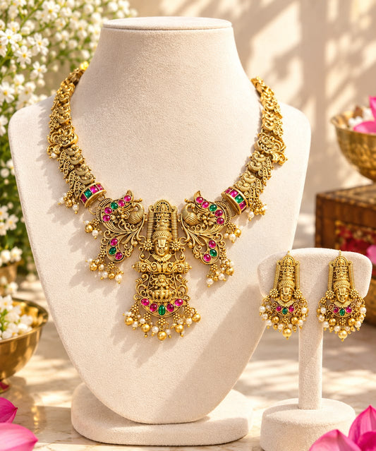 Sri Venkateswara Temple Necklace Set