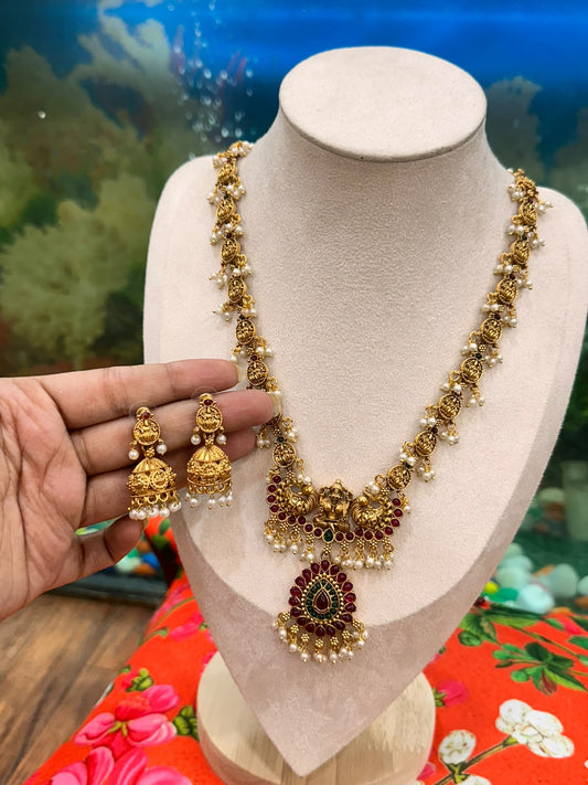 Gaja Laxmi Antique Haaram Set