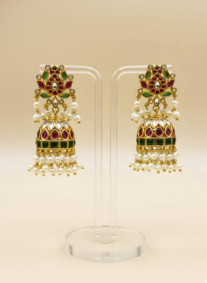 Leela Lotus Jhumkas