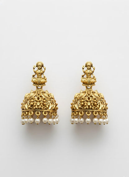Pearl Laxmi white earring