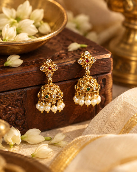 Nalini Pearl Jhumkas