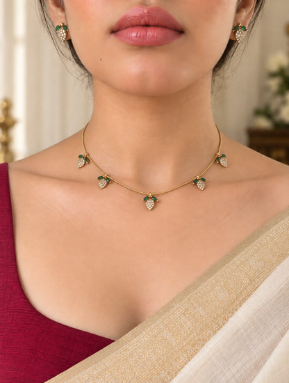 Emerald Leaf Drop Set
