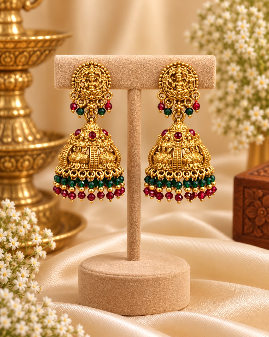 Laxmi Ganesha Jhumkas