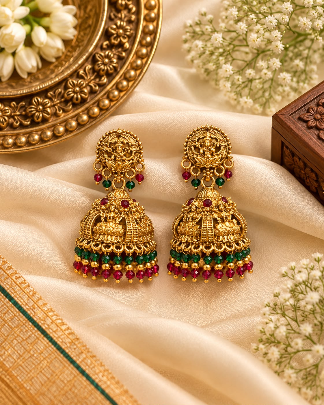 Laxmi Ganesha Jhumkas