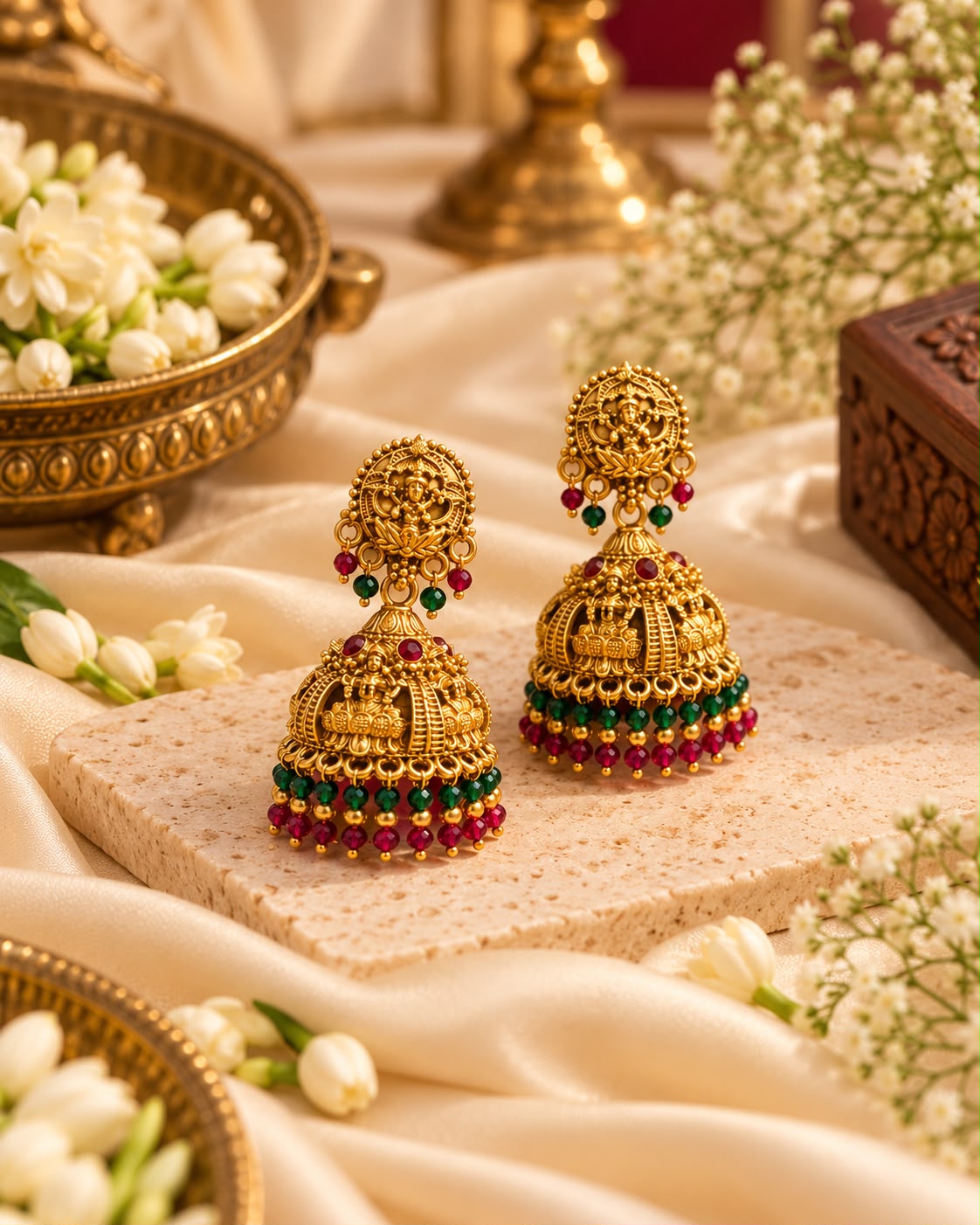 Laxmi Ganesha Jhumkas