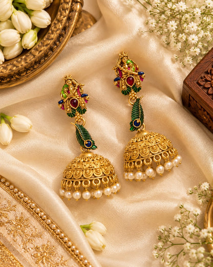Radha Krishna Jhumkas