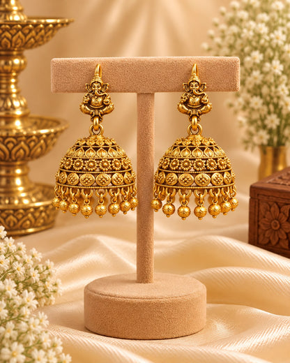 Ganesha Hoop Jhumkas