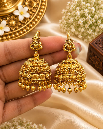 Ganesha Hoop Jhumkas