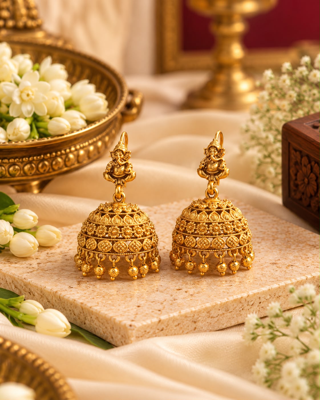 Ganesha Hoop Jhumkas
